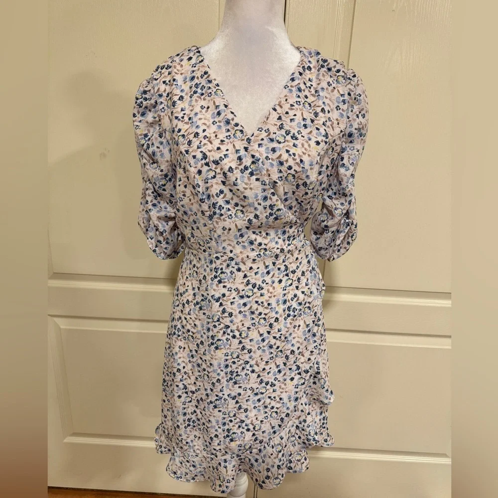 Miami floral print wrap dress​​​​​​